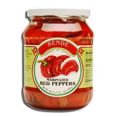 BENDE, MARINATED RED PEPPERS
